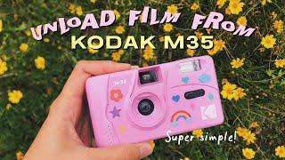 HOW TO UNLOAD FILM with instructions (super simple!) | Kodak M35 