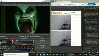 Mirroring strangers screen in Omegle using OBS