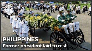 Former Philippine President Benigno Aquino buried in Manila