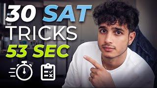 How To Get A 1600 on the SAT with 30 TRICKS (in 53 seconds)!