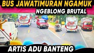 "SOPIRNYA NGAMUK ‼️ BUS JAWATIMURAN NGEBLONG BRUTAL SEMUA DILIBAS " | Trip Report Aksi Bus Balapan