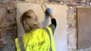 20) Finishing lime plaster (smooth and flat)