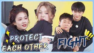 Close partners! Bai Lu and YUQI hold tight and protect each other in the fight