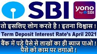 STATE BANK OF INDIA ! 2021 Investment ! New Interest Rates On Term Deposit ! New FD Rates In SBI