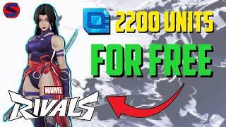 How To Get 2200 Units in Marvel Rivals FOR FREE! (Do it FAST)