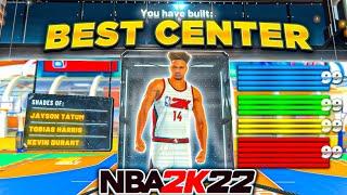 *NEW* BEST OVERPOWERED SHOOTING CENTER BUILD on NBA 2K22! BEST CENTER BUILD NBA 2K22!