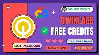 ️QWIKLABS FREE CREDITS || 509 FREE CREDITS || SKILLBADGES || SECRET ACCESS CODE #qwiklabs #arcade 