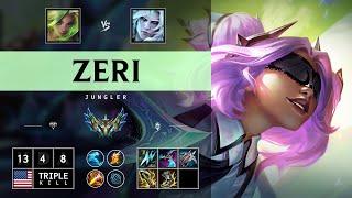 Zeri Jungle vs Viego: Triple Kill, Unstoppable - NA Challenger Patch 14.15