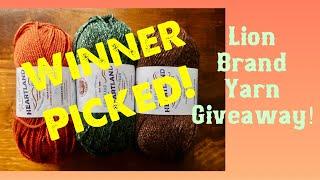 Winner Picked!  Lion Brand Heartland Yarn Giveaway!  Dazola Designs Crochet