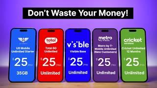 $25 Unlimited Plan Comparison!