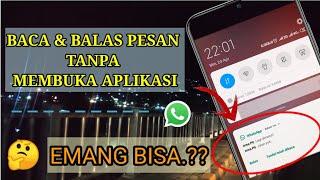 Cara Membaca dan Membalas Pesan WhatsApp Tanpa Membuka Aplikasi |Fitur WhatsApp 