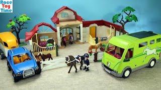 Playmobil Horse Van Transporter Build and Play Fun Toy Playset For Kids