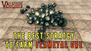 Valheim Ashlands - How to farm ALL of the ore nodes off of a Flametal pillar.