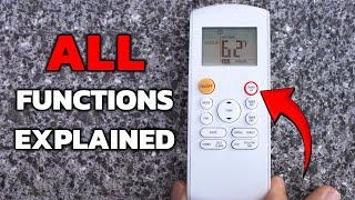 Air Conditioning Mini Split Remote Basic Functions