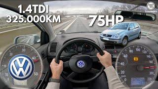 2001 Volkswagen Polo 9N1 1.4 TDI (75Hp) POV TOP SPEED DRIVE