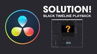 Fix Clip and Timeline BLACK | NOT LOADING in DaVinci Resolve.