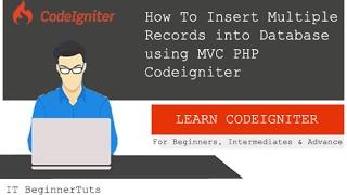 How to Insert Multiple Records into Database using PHP Codeigniter