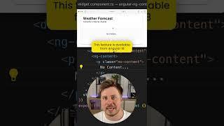 Angular Content Projection Basics in 1 Minute
