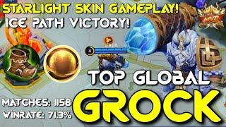 New Starlight Skin Of Grock Gameplay | Giveaway | Mobile Legends