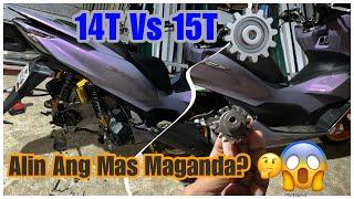 Pcx 160 | 14T ️ Vs 15T ️ | Installation And Road Tuning 