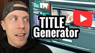 Free AI YouTube Video Title Generator Tool