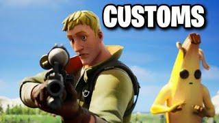 Live OG Fortnite Customs! Squid Games & Pillars!