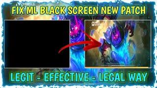 HOW TO FIX BLACK SCREEN IN MOBILE LEGENDS /WORK ALL PATCH/NO BAN NO DETECT/NO PASSWORD