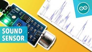 SOUND SENSOR DATA ON ARDUINO SERIAL PLOTTER - Arduino tutorial #30