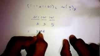 Binary to octal number conversion