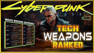 Every Iconic Tech Weapon Ranked From Worst to BEST in Cyberpunk 2077 2.1!