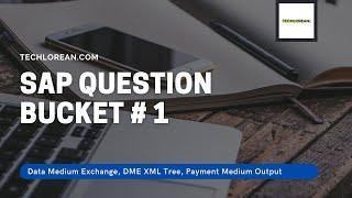 SAP QUESTION BUCKET 1 | DATA MEDIUM EXCHANGE, XML DME TREE, PAYMENT MEDIUM OUTPUT