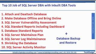 SQL DBA| Top 10 DBA Tasks and DBA Tool  | MS SQL DBA Training