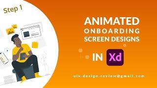 Animated Onboarding Mobile Screens in Adobe XD