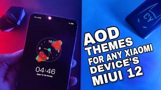 AOD For Any Xiaomi Devices In Miui 12 Theme | MIUI 12 Theme Download Now 