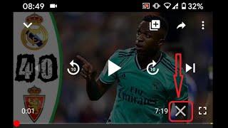 How to remove the X button from youtube on your Android 10 phone