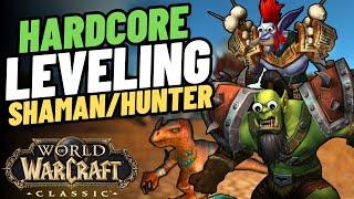 WoW Classic Hardcore Duo Leveling: Shaman & Hunter ( Will We Survive? )