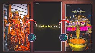 Diwali Special Video Editing Alight Motion | Ayodhya Diwali Status #trendingvideo