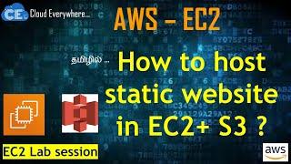 [Tamil] Static website hosting in AWS EC2 and S3 with easy steps in Tamil | Cloud Everywhere