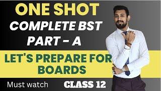 ONE SHOT | Complete PART A | Detailed Business Studies | Class 12