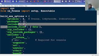 Python .PY to .EXE with cx_Freeze