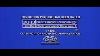 The Kennedy/Marshall Company/MPAA Rating Card (2002)