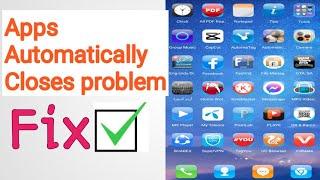 how to fix apps automatically closing problem | fix background app auto close problem in any android