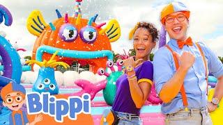 Blippi and Meekah’s Under the Sea Foam Party - Blippi's Big 10! | Educational Videos for Kids