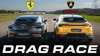 Ferrari Purosangue vs. ABT Urus Lamborghini | DRAG RACE