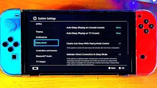 How To Turn ON or OFF Auto Sleep Mode on Nintendo Switch OLED | Full Tutorial