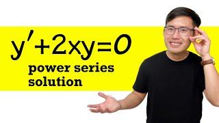 Power Series Solution for a differential equation