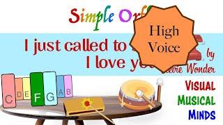 I just called to say I love you (High Voice) ~Simple Orff~