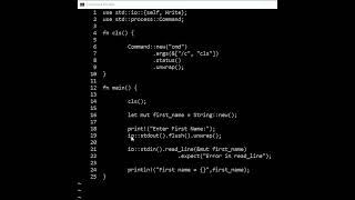 Rust #12 - Read Input using stdin().read_line().  Standard I/O using Rust Programming. #shorts