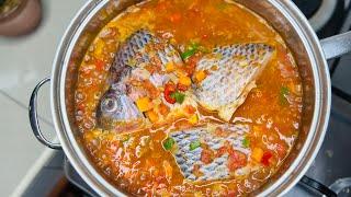 how to cook Ugandan fish stew in 15mins | the cooking nurse