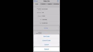 SAP Business One Mobile App Sales Orders Demo